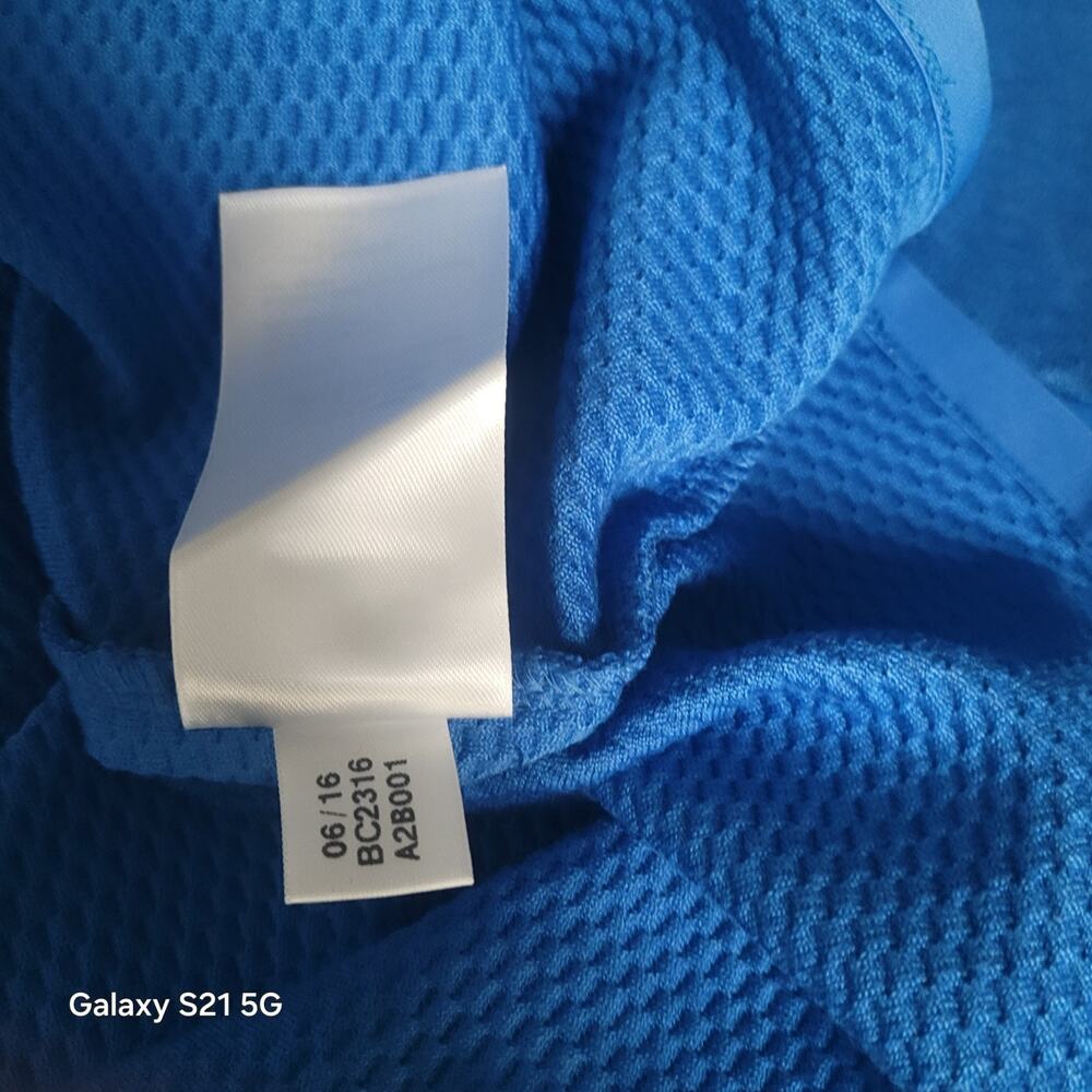 ADIDAS 1/4 Zip Long Sleeve Soft Jacket Blast-Blue Men's M ADI CLBPRFQZLYR - Picture 8 of 11